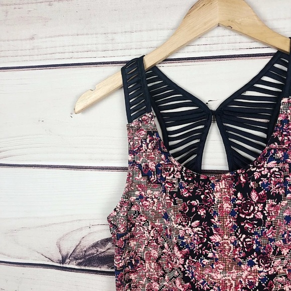 Free People Digital Damsel Pattern Pink Dress XS - Picture 6 of 9